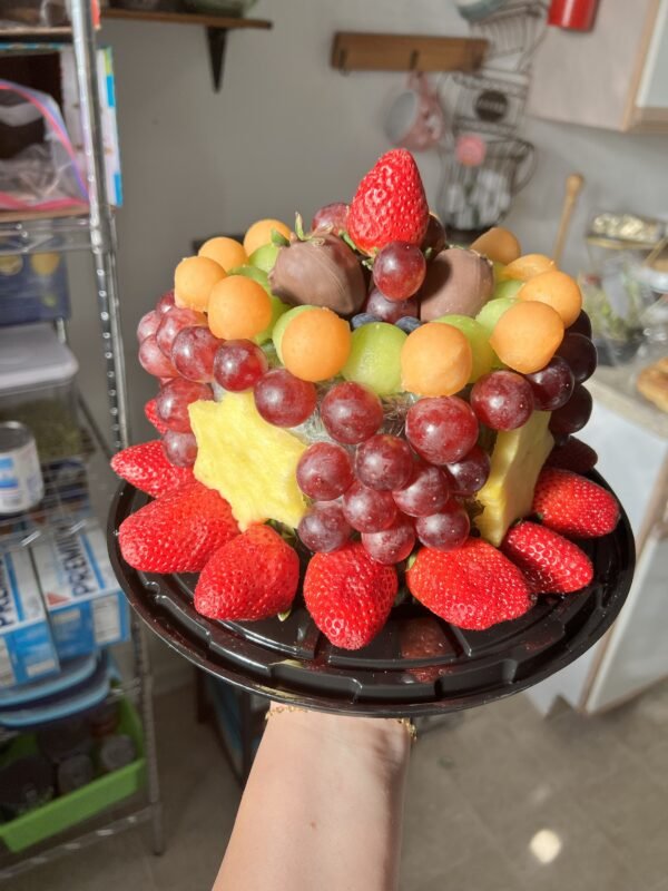 Fruit cake and balloon arrangement - Image 2